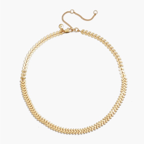 Madewell Arrowstack Chevron Chain Necklace in Gold - Picture 5 of 7